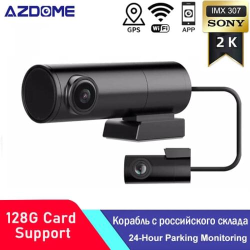 Dash Cam 1440P HD GPS Vehicle Drive Auto Video DVR Android & IOS Wifi Smart Connect Car Camera Night Vision Recorder 24H Parking
