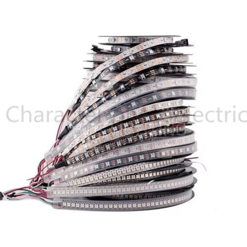 1m 2m 3m 4m 5m WS2812B WS2812 Led Strip,30/60/74/96/144Pixels/Leds/m Individually Addressable Smart WS2812 IC RGB Led Strip DC5V