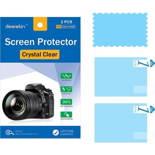2x Deerekin LCD Screen Protector w/ Top LCD Protective Film for Nikon Z7 Z6 Z6II Z7II Z5 Z50 D7200 D7100 D850 Digital SLR Camera