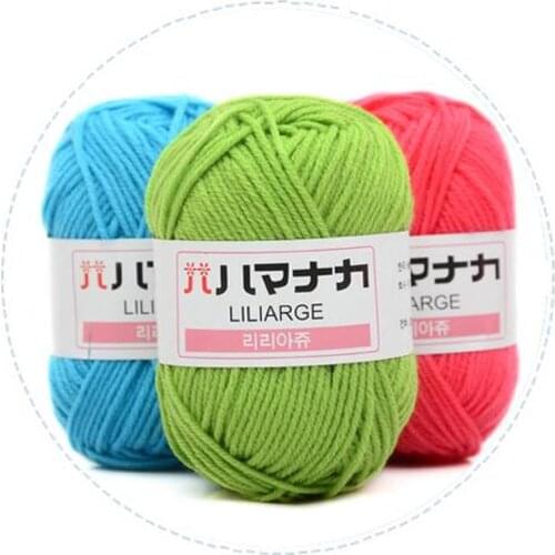 25g Milk Cotton Yarn Comfortable Wool Blended Yarn Apparel Sewing Yarn Hand Knitting Scarf Hat Yarn crochet knitting yarn