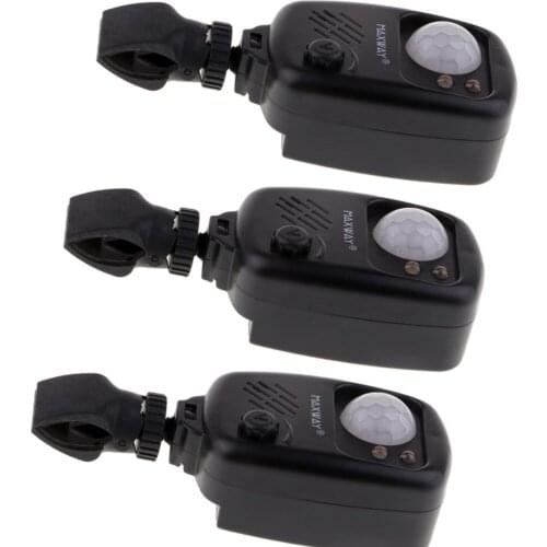 3x Fishing Infrared Sensor Alarm For Day Night Time Fishing Camping Hunting