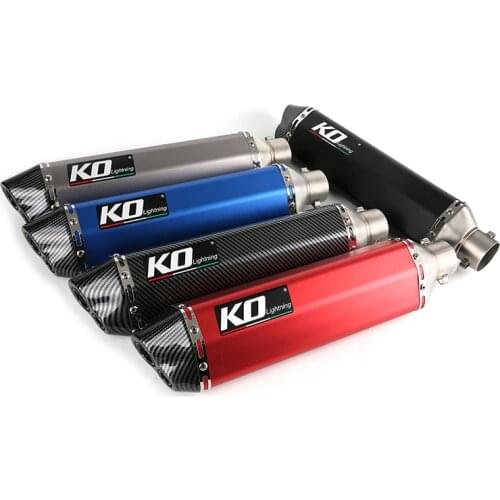 Aluminum 51mm Dual-outlet Exhaust Pipe Motorcycle 470mm Mufflers No DB Killer Escape for F650GS RC390 YZF-R3 PCX125 CBR300/500