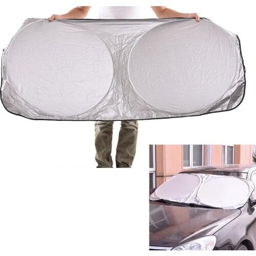 Car-Styling Folding Jumbo Front Rear Car Window Sun Shade Auto Visor Windshield Block Cover Sunshade