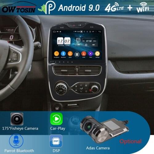 10.1" IPS Android 9.0 Octa Core 4G+64G Car GPS Player Multimedia For For Renault Clio 2013 2014 2015 2016 2017 Car Radio CarPlay