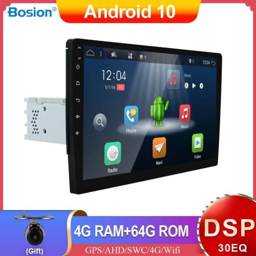9/10inch DSP Car Radio 1 Din 4G+64G Android 10 AUX WIFI Mirror Link Camera Bluetooth OBD DAB+ Stereo Player