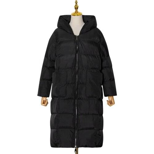 Free Shipping 2021 Fashion Women Coats Winter Casual Long Warm Cotton Clothes Hoody Jackets With Big Pockets Outwear