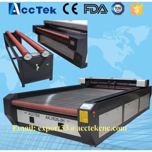 Cheap laser cutting machine Auto feeding transmission device of laser stenciling 1600*2600mm Singapore lens and mirrors