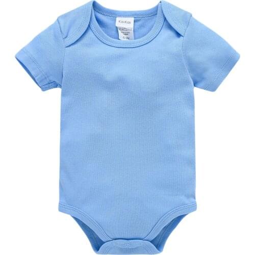 2021 Short Sleeve Baby Boy Girls Clothes Summer Soft Cotton Newborn Body Bebe Bodysuit Infant 0-12 months Jumpsuit Outfits