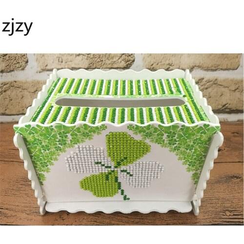 DIY 6D Diamond Painting Puzzle Cartoon Three-Dimensional Cosmetics Tissue Box Children Crafts Home Decoration Gift