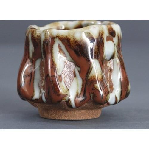 Ceramics Tea Master Cup High Quality Tea Accessories Rough Pottery Firewood Fired Tea Cup