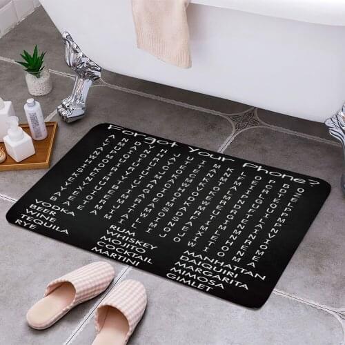 Forgot Your Phone Drinks 3D Print Doormats Rectangle Non-Slip DoorMat Bedroom Kitchen Entrance Print Door rugs Dropshipping