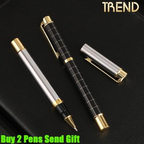 Hot Sellling Classic Design Full Metal Roller Ballpoint Pen Business Men Signature Pen Buy 2 Pens Send Gift
