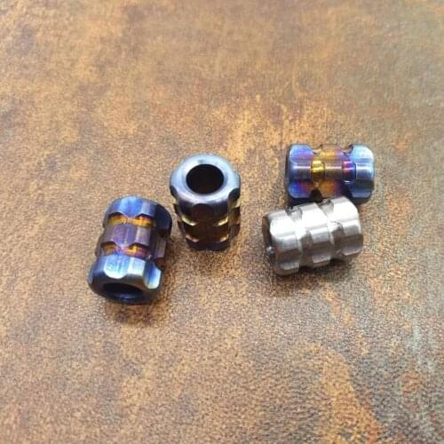 Mack Walker 1 Piece Titanium alloy Knife Pendant DIY EDC Knife Beads