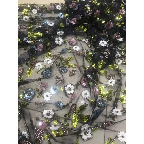 New African Lace Fabric High Quality Fashion French J-328814 tulle Lace Fabrics 5Yards For Dress