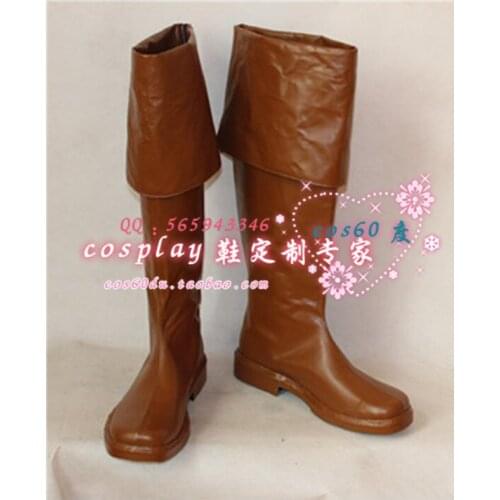 Nobunaga the Fool Oda Nobunaga Cosplay Shoes Leather High Boots S008