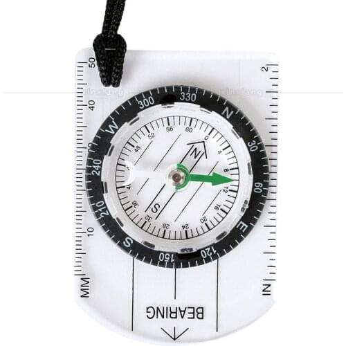 Camping Hiking Measuring north needle Map Scale Measuring Compass Portable Multi-functional Outdoor Survival compass