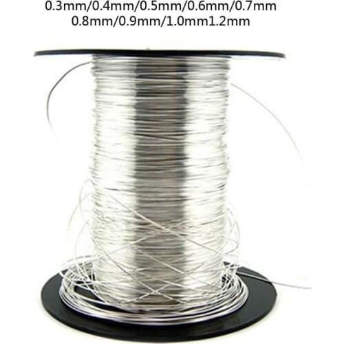 1 M 925 Sterling Silver Wire in Jewelry Making 0.3/0.4/0.5/0.6/0.7/0.8/0.9/1.2mm