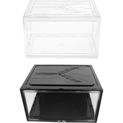 Transparent Shoe Box Storage Shoe Boxes Thickened Dustproof Shoes Organizer Box Can be Superimposed Combination Shoe Cabinet