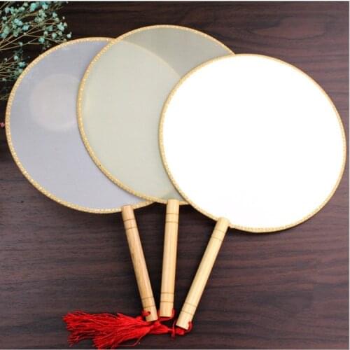 Hand Chinese Japan Fan DIY Blank Fan Childrens Painting Wedding Favors And Gifts Bride Fan Fan Eventail A Main Vintage Bambu