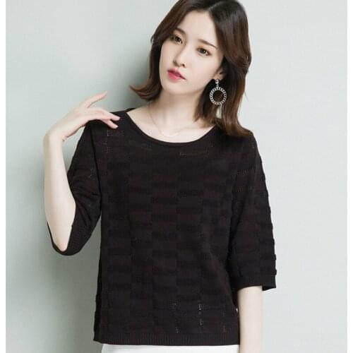 Shyslily Women's Knitted T-shirts