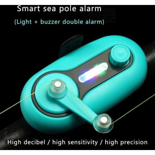 Fishing Bite Alarm with LED Light Daytime Night Indicator With Battery Electronic Buzzer On Fishing Rod With Loud Siren Tackle