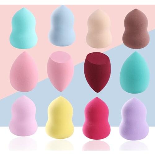 Makeup Sponge Multi-colored Makeup Puff Base Foundation Sponges Cosmetics Puff Smooth Soft Make Up Tool for Liquid Cream Powder