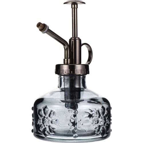 1pc Retro Relief Flower Watering Can Glass Plant Spray Bottle Water Spray