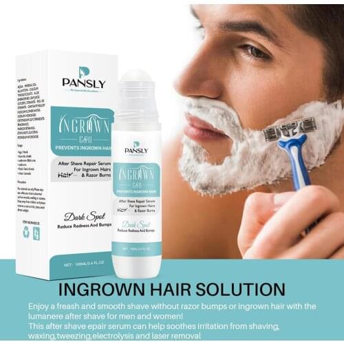 100ml Aftershave Serum for Men Women & Ingrown Hairs Moisturizer Burn Remover after Hair Removal Skin Ingrown Hair Solution