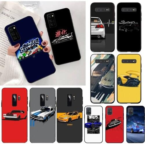 YJZFDYRM JDM Tokyo Drift Sport Car Soft Rubber Phone Cover for Samsung S20 plus Ultra S6 S7 edge S8 S9 plus S10 5G lite 2020