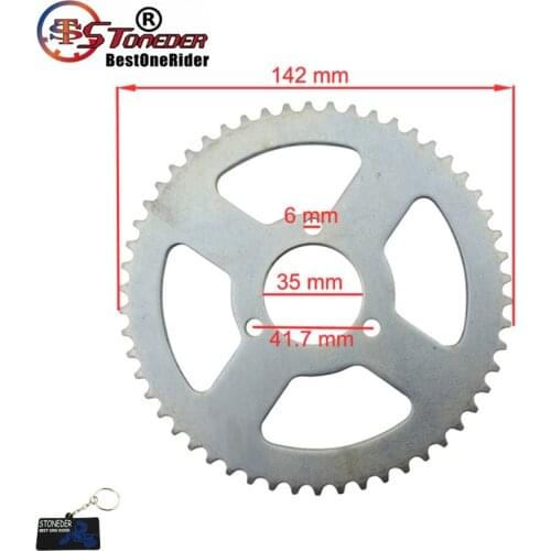 STONEDER 35mm 54 Tooth T8F Scooter Steel Rear Chain Sprocket For Pocket Bike Mini Moto Kids ATV Quad Goped 2 Stroke 47cc 49cc