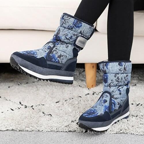 Women Boots 2021 Fashion Waterproof Snow Boots For Winter Shoes Women Casual Lightweight Ankle Botas Mujer Warm Winter Boots