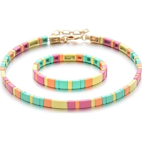 ZMZY New Lots Colorful Beads Bracelet Set Summer Beach Friendship Bracelets Handmade Boho Jewelry Gift For Friend Bracelet