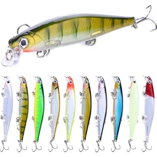 1Pcs Minnow Fishing Lure Wobblers Sinking Hard Artificial Bait 11cm 13.5g 3D Eyes Fishing Peaca Bass Fishing Tackle