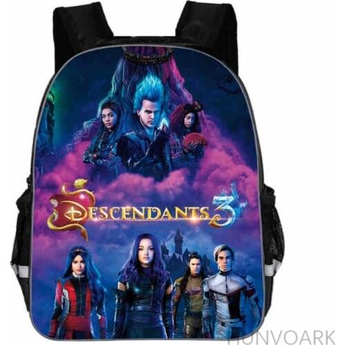 11/13/16 Inch Descendants 3D Print Backpack Back to School Bag For Boys Girls Kids Backpack Stylish Elementary Children Mochila