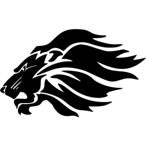 15.9CM*9.7CM Lion Head Cartoon Decorate Car Sticker Car Window Accessories Vinyl Decal