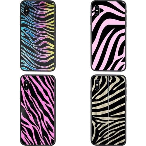 Black Bumper Luxury Less Design Colorful Neon Zebra For Huawei P50 P40 P30 Lite P Smart Z 2019 2020 2021