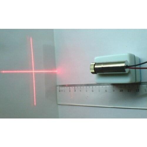 Free Ship 2pcs/lot 650nm-5mw cross adjustable focal length red laser head industry laser module laser device