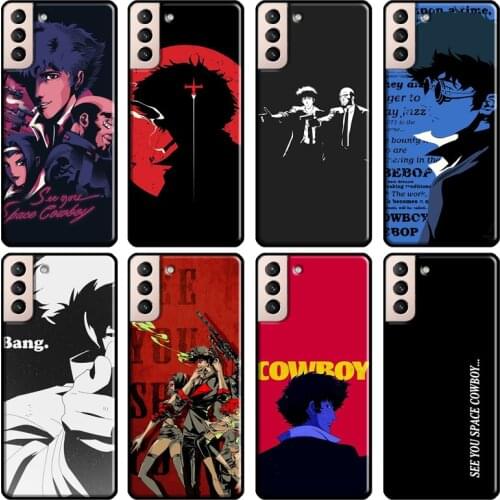 Cowboy bebop see you space Cover For Samsung Galaxy S20 FE S8 S9 S10 Plus Note 9 10 Note 20 Ultra S21 Phone Case