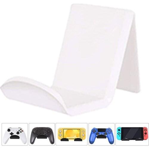 Game Controllers Bracket Acrylic Headset Hanger Wall Mount Bracket Self-Adhesive Hook for Desktop PC Gamepads Headset