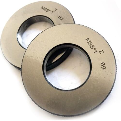 2pcs Metric thread ring gauge gauges set 6g M32 M33 M34 M35 M36 M37 M38 M39 M40 go nogo Right hand Fine screw thread ring gage