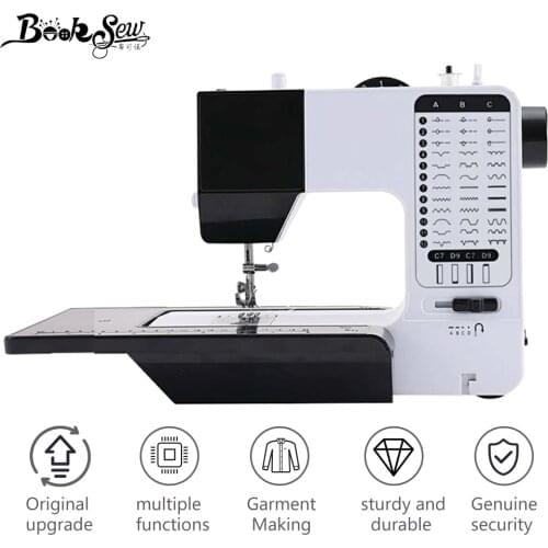 38 Stitches Mini Sewing Machine LED Light Desktop Household Electric Beginners Portable for Patchwork Home Textile SewingMachine