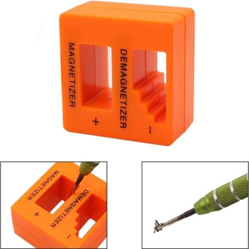 Orange Blue Magnetizer Demagnetizer Screwdriver Tip Tweezers Screw Bits Professional Gauss Powerful Quickly Degauss Pick Up Tool