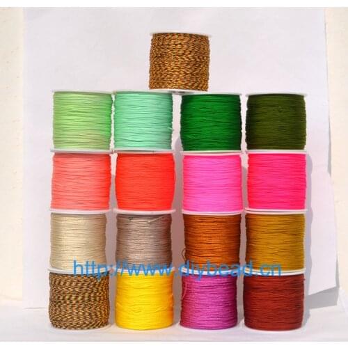 17 Colors Nylon Cords Thread Chinese Knot Macrame Cord Bracelet Braided String DIY Tassels Beading Jewelry Making String Thread