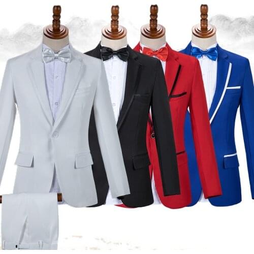New Stage Costumes For Singers Mens Evening Party Suit Celebrate Outfits Host Three Pieces Set Men Performance Clothing VDB860