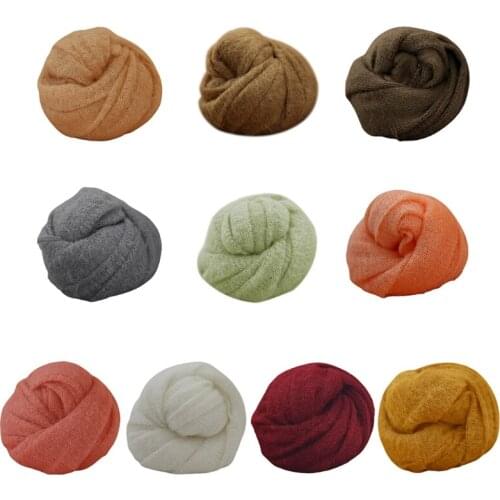 Baby Mohair Receiving Blanket Infants Sleeping Swaddle Wrap Newborn Photography Props Backdrop Photo Shooting Accessories