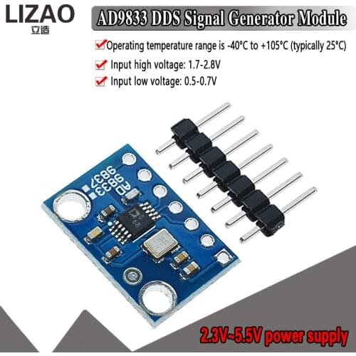 AD9833 Programmable Microprocessors Serial Interface Module Sine Square Wave DDS Signal Generator Module 9833