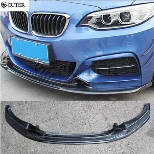 F22 M235 Carbon Fiber Car front bumper lip splitter for BMW F22 M235 car body kit 14-18