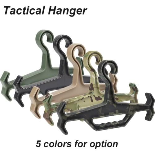 Heavy Duty Tactical Coat Hanger Outdoor Hunting Vests Plastic Non-slip Practical Durable Hanger Airsoft Gear Paintball Accessory