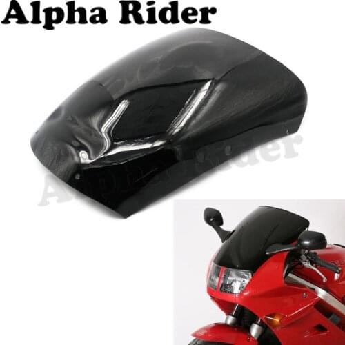 Black Motorcycle Windshield WindScreen Front Glass for Honda VFR750 90-93 VFR 750 1990 1991 1992 1993 ABS Windproof Wind Screen
