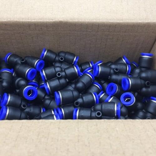 100pcs/pack PY Pneumatic fittings Y type 3-way for 4mm 6mm 8mm 10mm 12mm tube